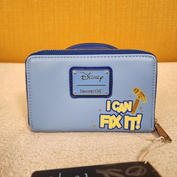Loungefly Disney Wreck-It Ralph Fix-It Felix Cosplay Zip Around Wallet NEW - Picture 3 of 12